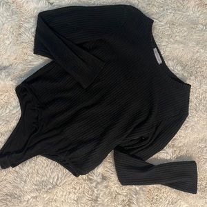 Waffle knit bodysuit